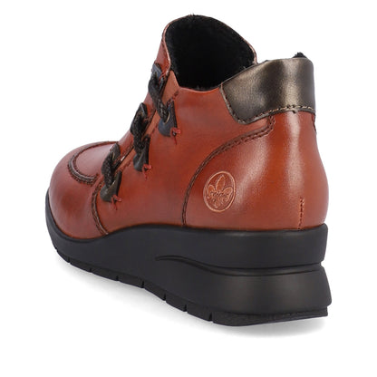 Rieker L4853-38 Burnt Orange Ankle Boots