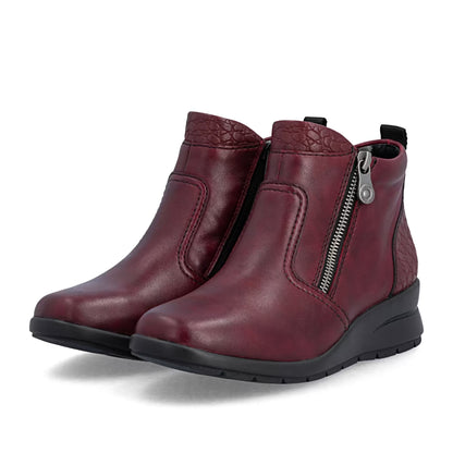 Rieker L4861-35 Wine Red Boots