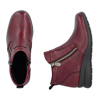 Rieker L4861-35 Wine Red Boots