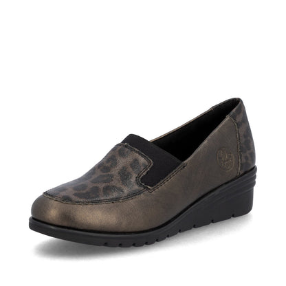 Rieker L5351-90 Bronze Slip On Shoes