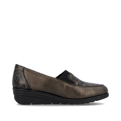 Rieker L5351-90 Bronze Slip On Shoes