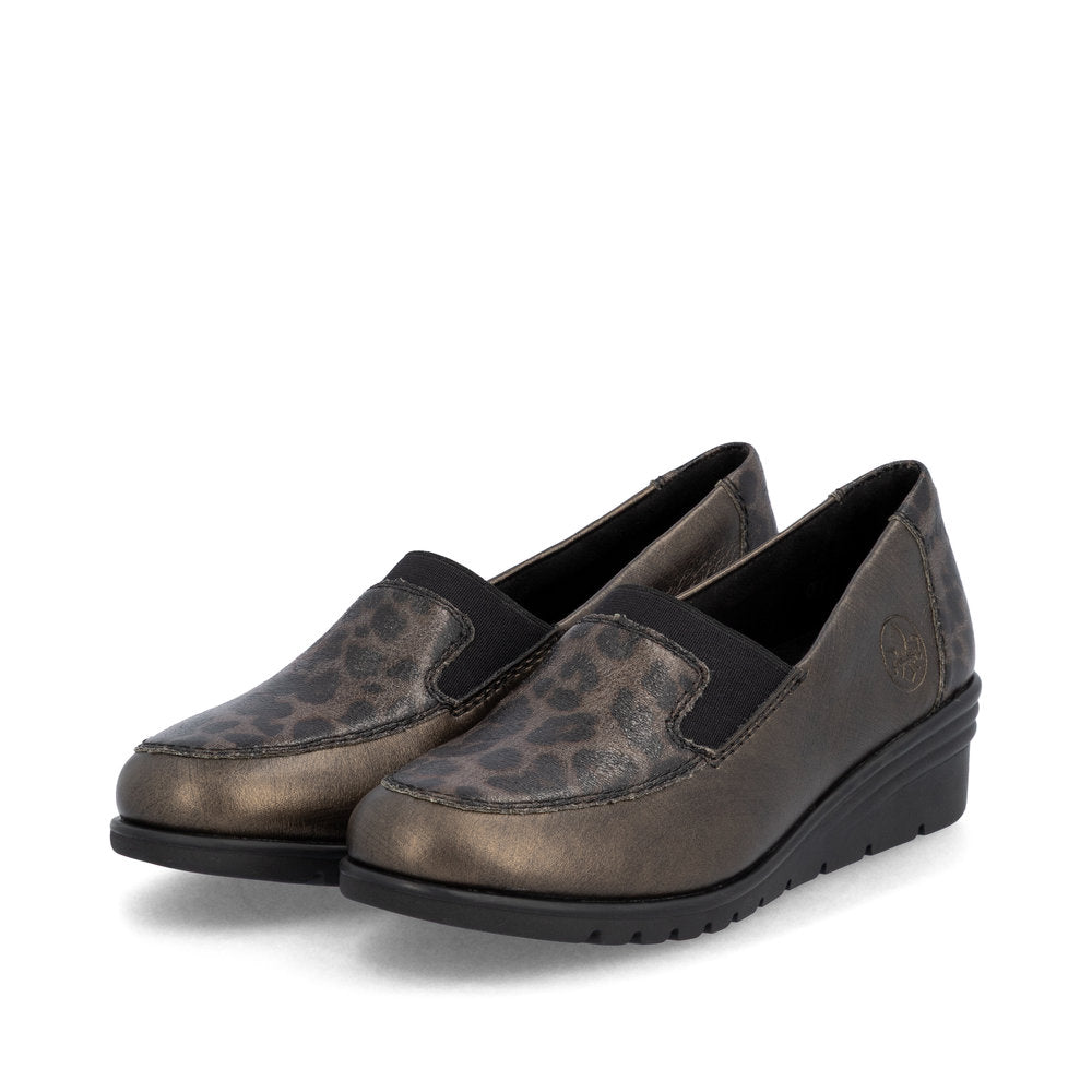 Rieker L5351-90 Bronze Slip On Shoes