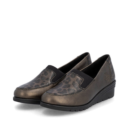 Rieker L5351-90 Bronze Slip On Shoes