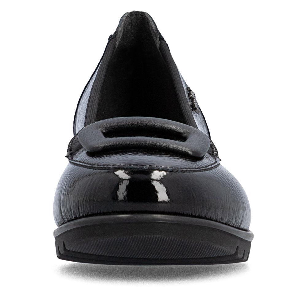 Rieker L5362-00 Black Slip On Shoes