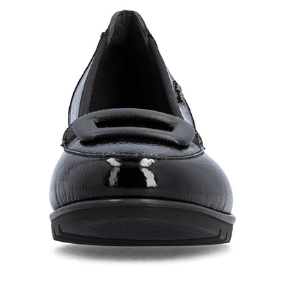 Rieker L5362-00 Black Slip On Shoes