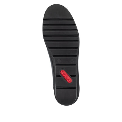 Rieker L5362-00 Black Slip On Shoes