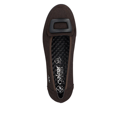 Rieker L5362-25 Nougat Brown Slip On Shoes