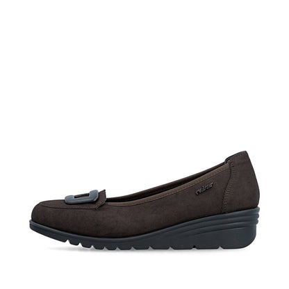 Rieker L5362-25 Nougat Brown Slip On Shoes