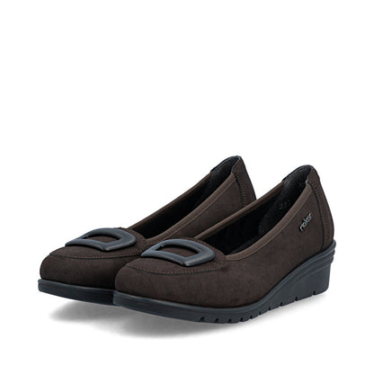 Rieker L5362-25 Nougat Brown Slip On Shoes