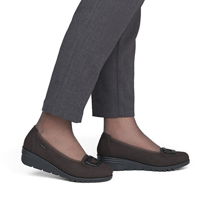 Rieker L5362-25 Nougat Brown Slip On Shoes