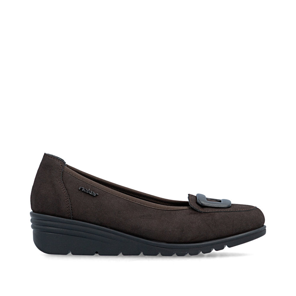 Rieker L5362-25 Nougat Brown Slip On Shoes