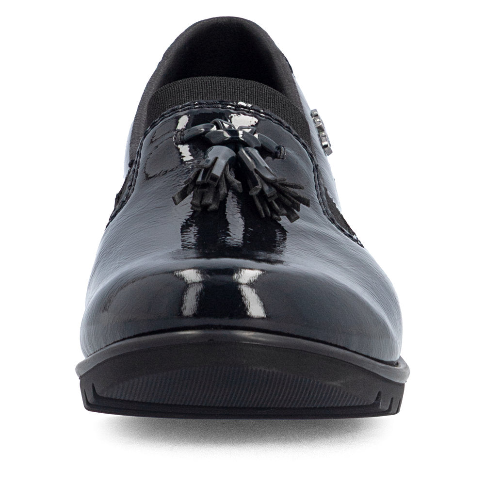 Rieker L5363-14 Navy Slip On Shoes with Tassel