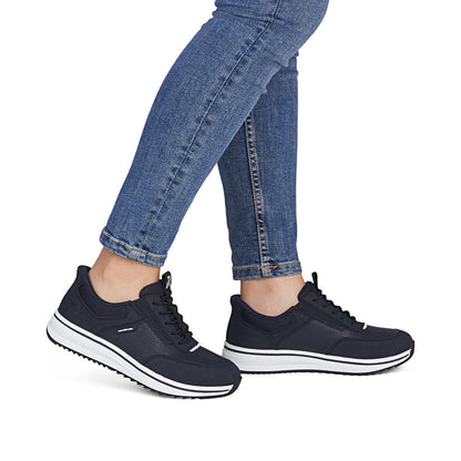 Rieker L5850-14 Navy & White H Fit Sneakers