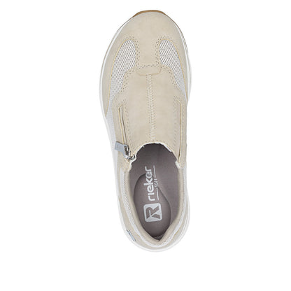 Rieker L5854-62 Ginger Beige H Fit Shoes with Zip