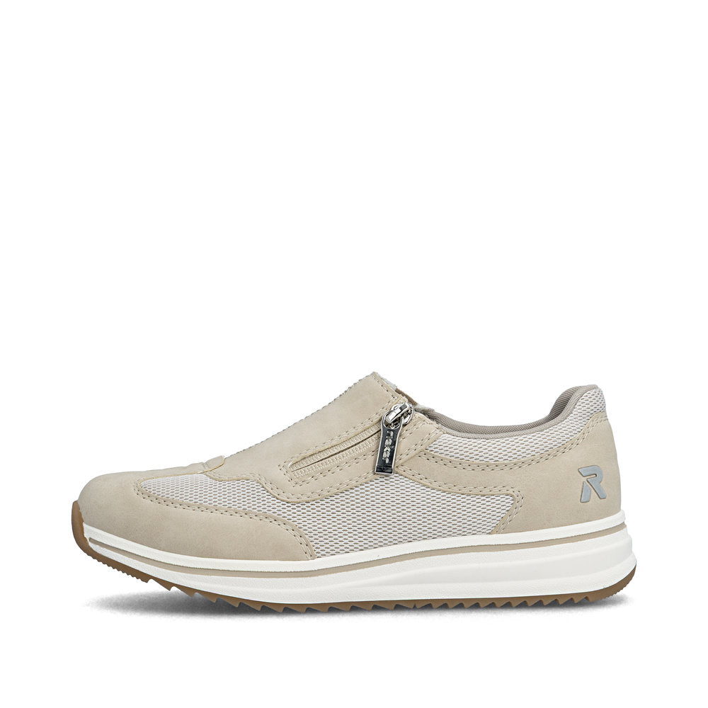 Rieker L5854-62 Ginger Beige H Fit Shoes with Zip