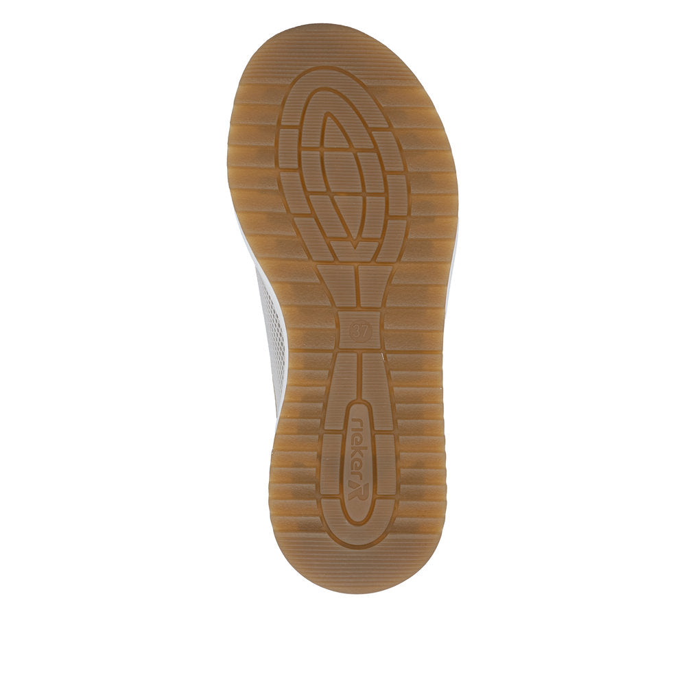 Rieker L5854-62 Ginger Beige H Fit Shoes with Zip