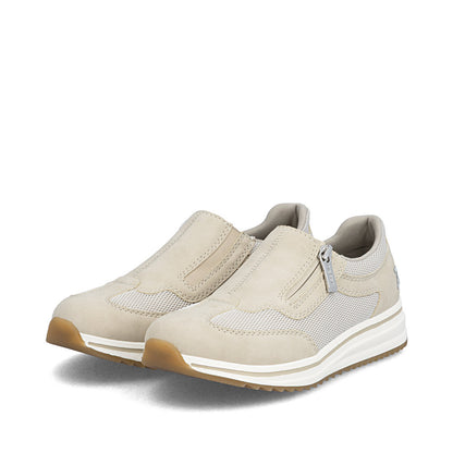 Rieker L5854-62 Ginger Beige H Fit Shoes with Zip