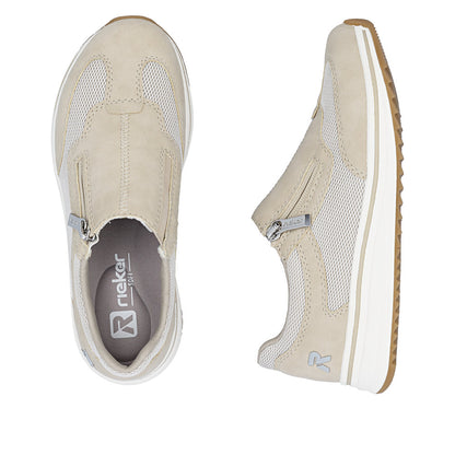 Rieker L5854-62 Ginger Beige H Fit Shoes with Zip