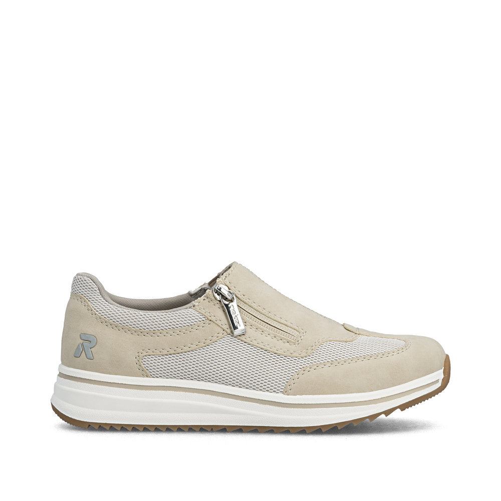 Rieker L5854-62 Ginger Beige H Fit Shoes with Zip