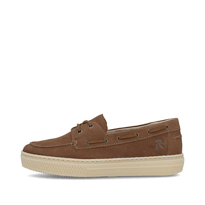 Rieker L5905-24 Brown F Fit Deck Shoes
