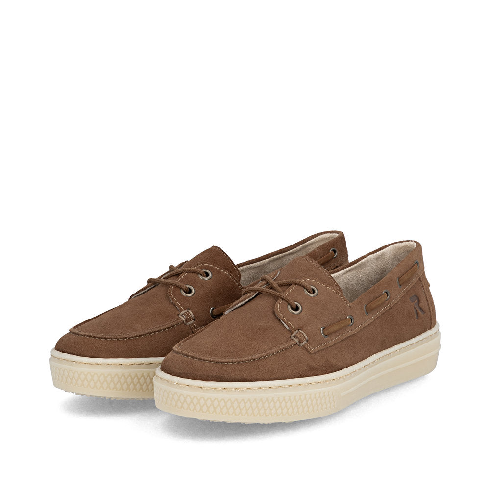 Rieker L5905-24 Brown F Fit Deck Shoes