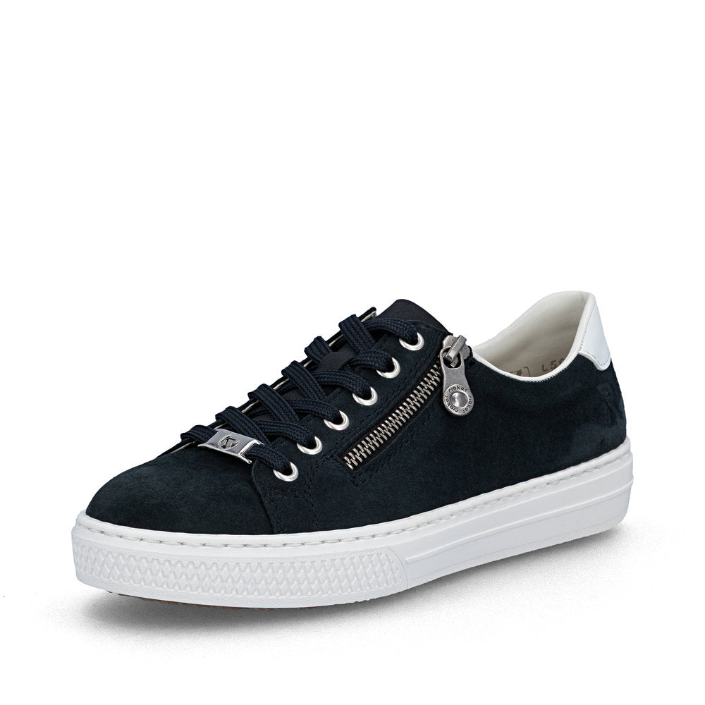 Rieker L59L1-15 Navy F Fit Trainers with Zip