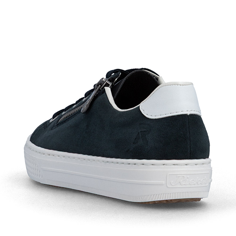 Rieker L59L1-15 Navy F Fit Trainers with Zip