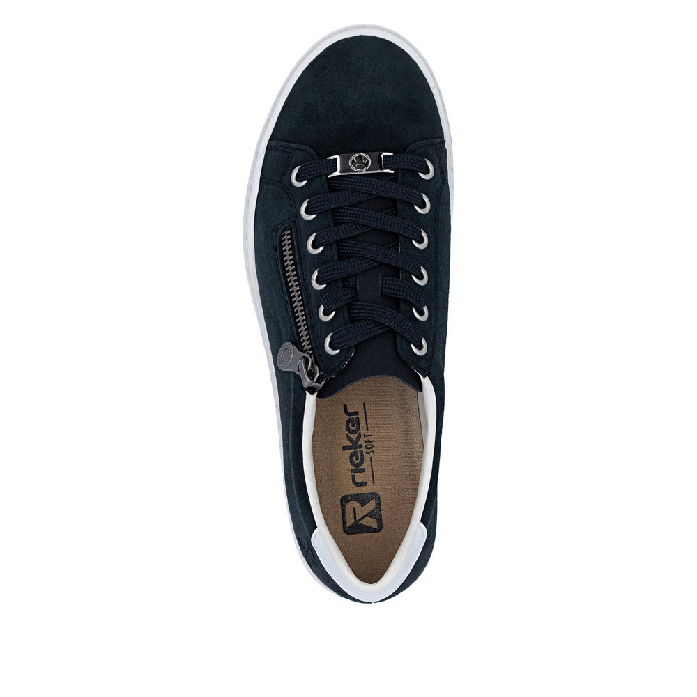 Rieker L59L1-15 Navy F Fit Trainers with Zip
