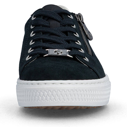 Rieker L59L1-15 Navy F Fit Trainers with Zip