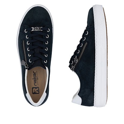 Rieker L59L1-15 Navy F Fit Trainers with Zip