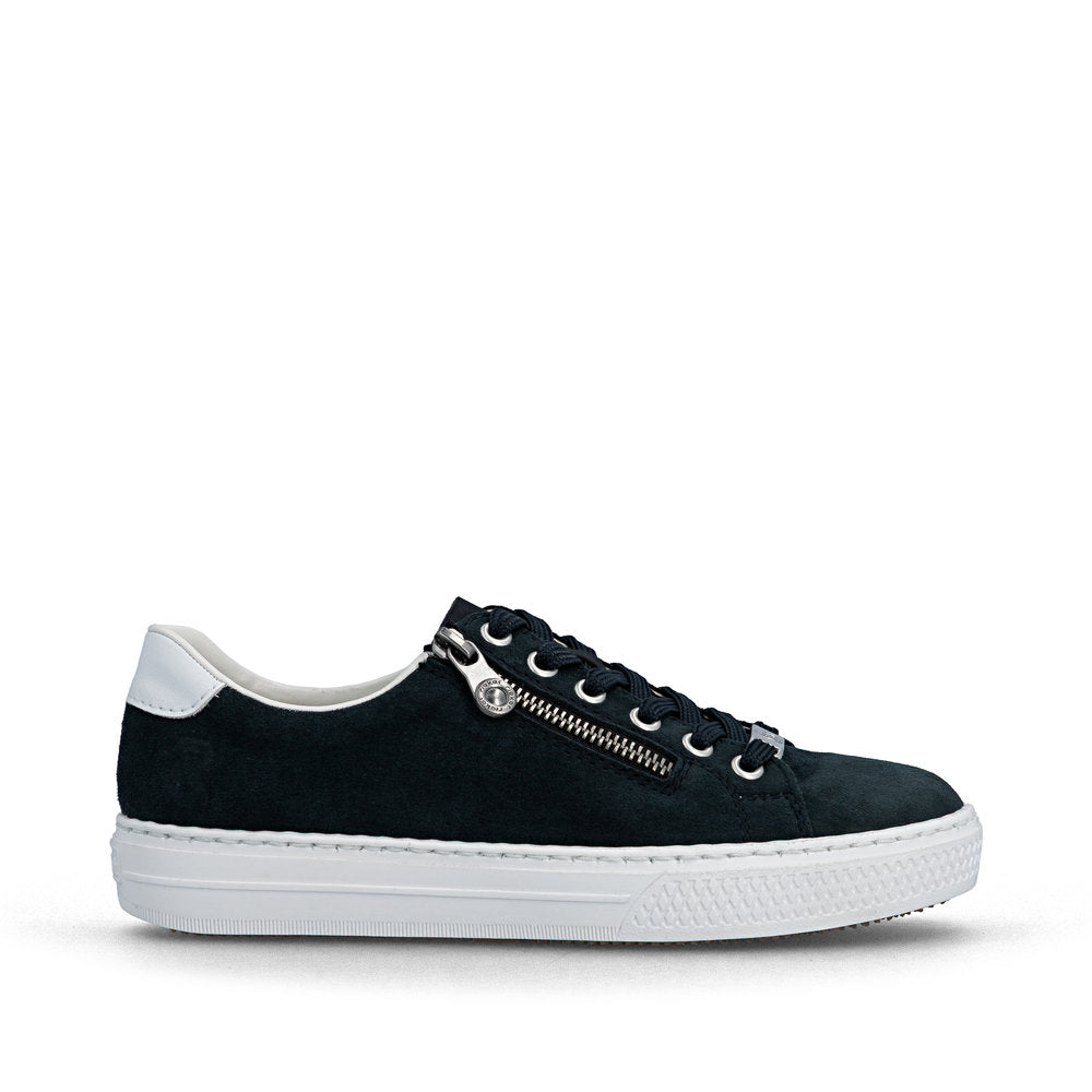 Rieker L59L1-15 Navy F Fit Trainers with Zip