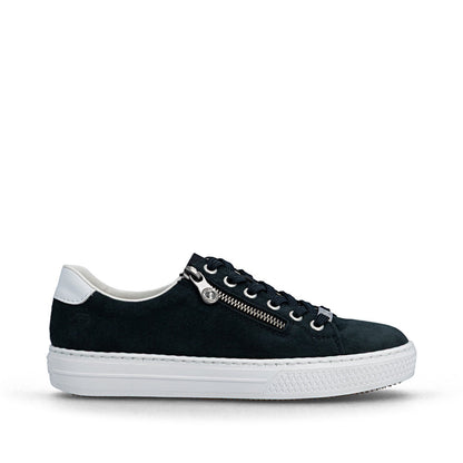 Rieker L59L1-15 Navy F Fit Trainers with Zip