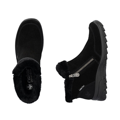 Rieker TEX L7188-00 Black Warm Ankle Boots