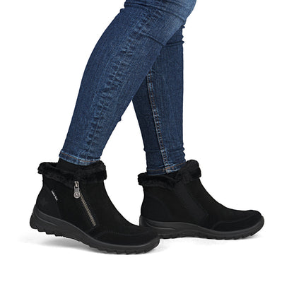 Rieker TEX L7188-00 Black Warm Ankle Boots