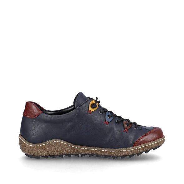 Rieker L7561-14 TEX Navy Blue Combi Lace Shoes