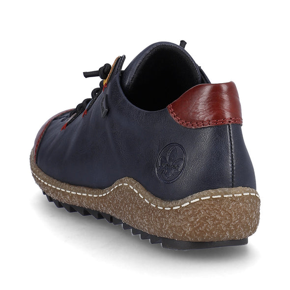 Rieker L7561-14 TEX Navy Blue Combi Lace Shoes