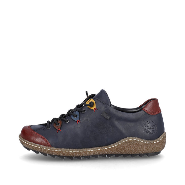 Rieker L7561-14 TEX Navy Blue Combi Lace Shoes