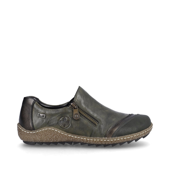 Rieker L7571-54 Tex Green Combi Shoes