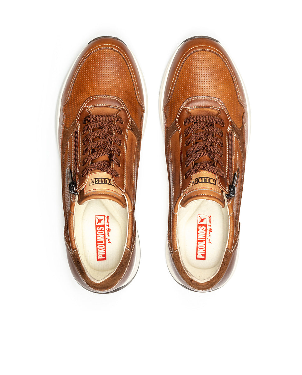 Pikolinos GETAFE M2B-6263C1 Brandy Shoes with Lace & Zip