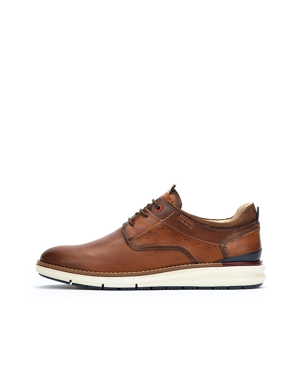 Pikolinos Manacor M1A-4276C1 Brandy Lace Shoes with Cream Sole