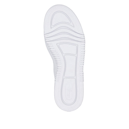 Rieker M1900-80 White & Leopard Heel F Fit Trainers with Zip