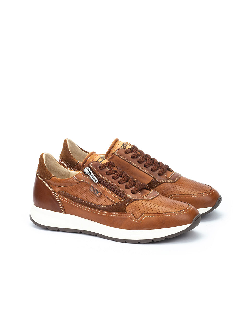 Pikolinos GETAFE M2B-6263C1 Brandy Shoes with Lace & Zip