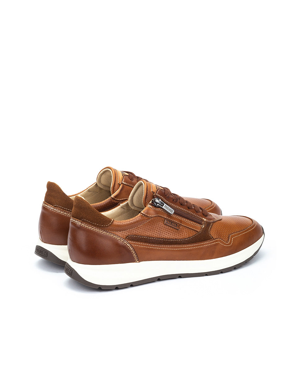 Pikolinos GETAFE M2B-6263C1 Brandy Shoes with Lace & Zip