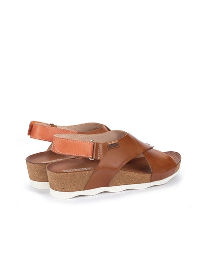 Pikolinos MAHON W9E-0912 Brandy Tan Sandals with Slingback Strap