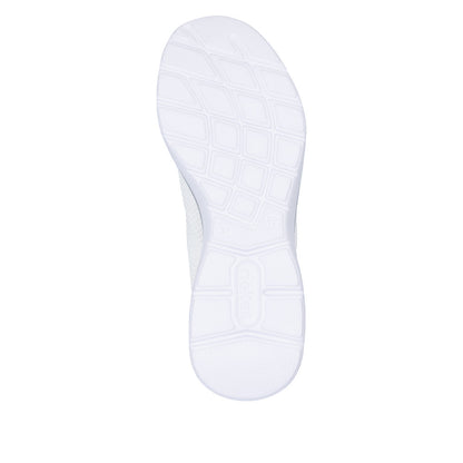 Rieker M5072-80 White & Silver Slip On Shoes