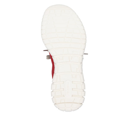 Rieker M5354-33 Scarlet Red Slip On Sneakers
