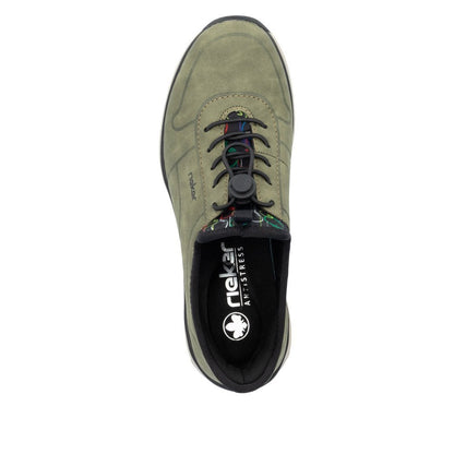 Rieker M5651-54 Green & Black Speed Lacing Shoes