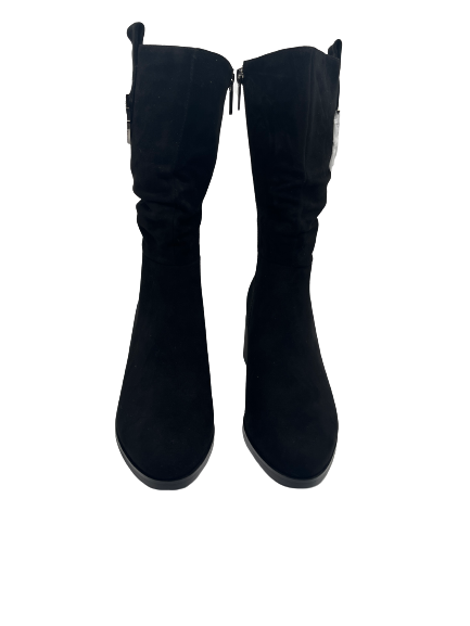 Loretta Vitale M571 Black Suede Long Boots