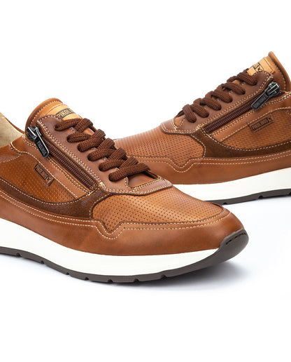 Pikolinos GETAFE M2B-6263C1 Brandy Shoes with Lace & Zip