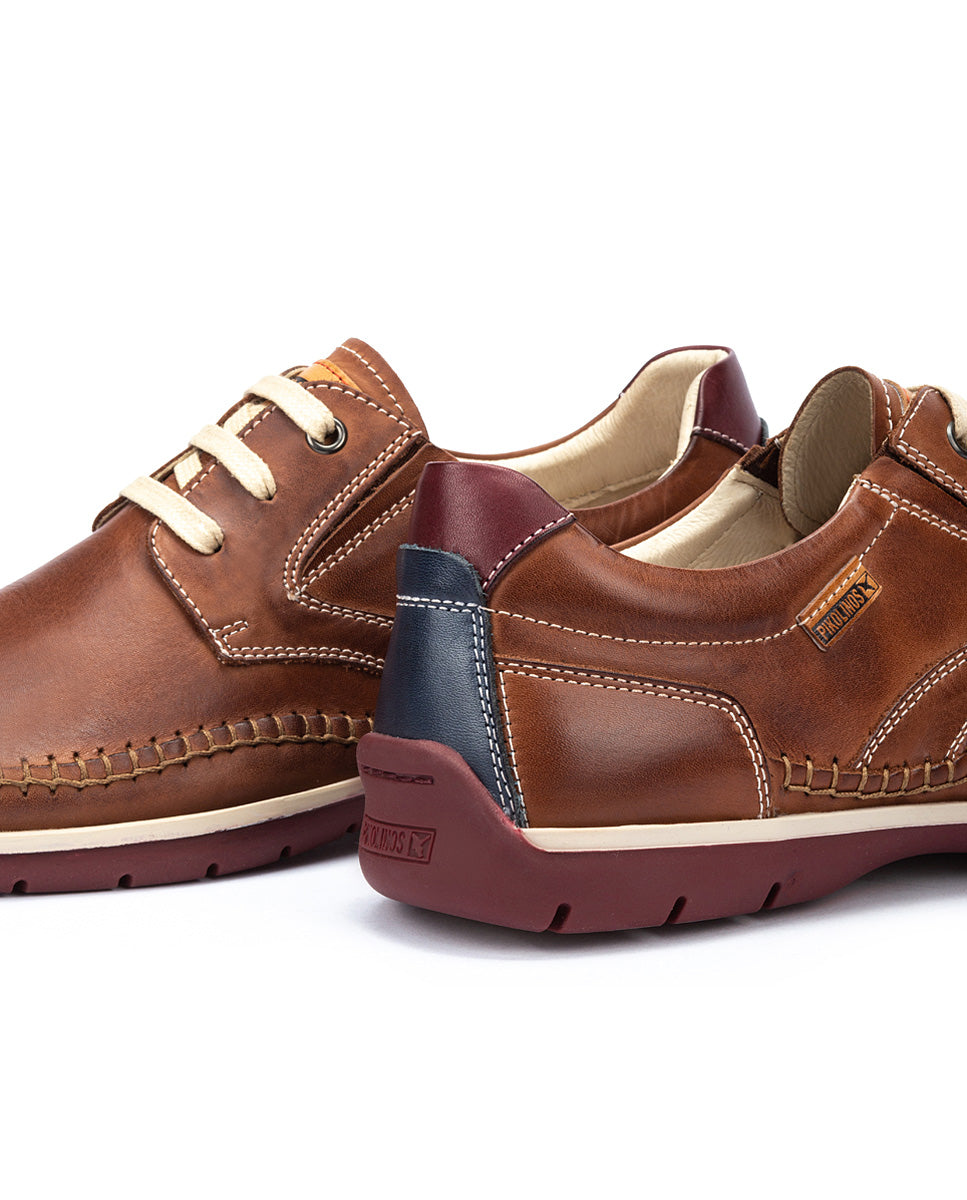 Pikolinos Marbella M9A-4118 Cuero Tan, Navy & Wine Combi Shoes